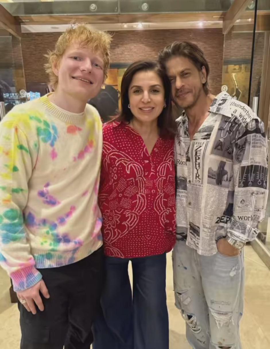 Farah Khan threw a little yet lavish heartwarming bash for British singing sensation Ed Sheeran 